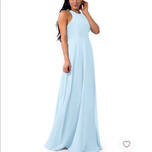 Azazie bridesmaid dress - sky blue